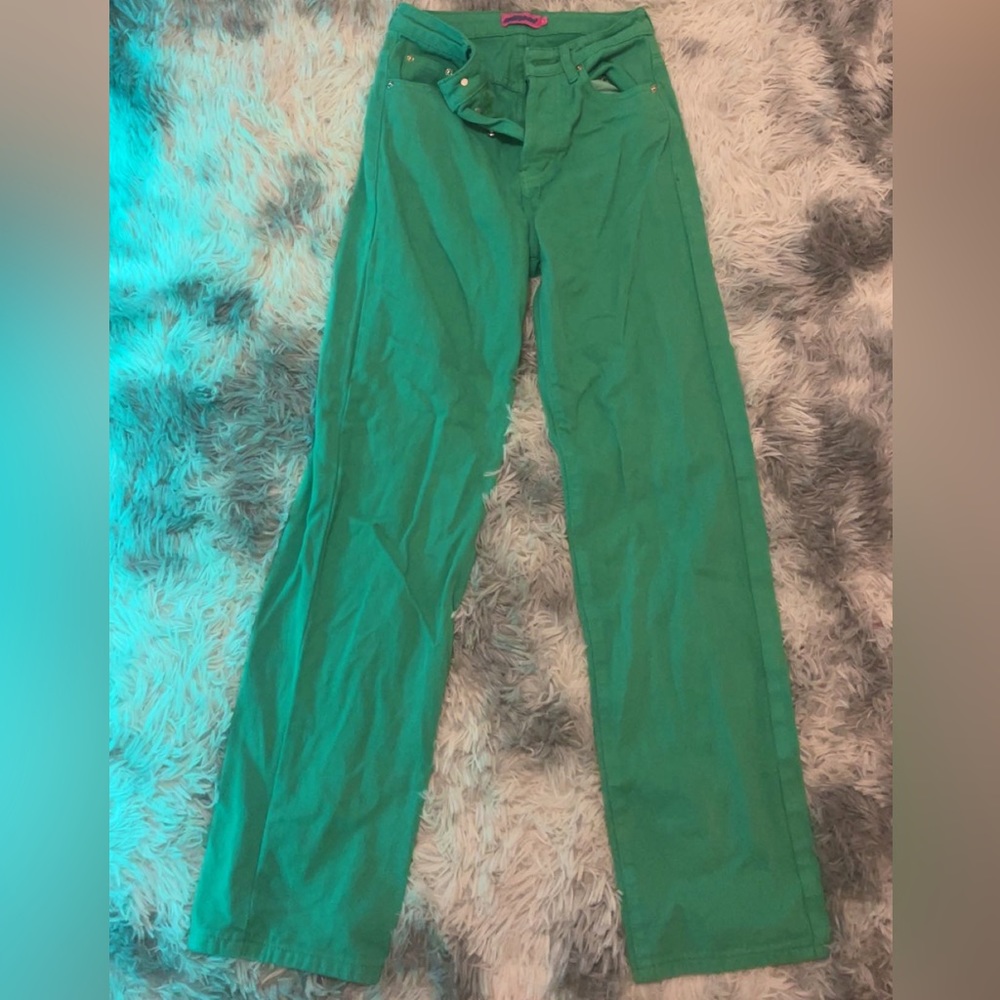 EDIKTED green willa wide jeans